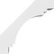 Ekena Millwork 3-in. W x 12-in. D x 12-in. H Pescadero Architectural Grade PVC Knee Brace BRCP03X12X12PEC - alternate 6